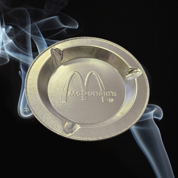 McDonald's Vintage Aluminum Ashtrays 3.5" Wide (12 count)