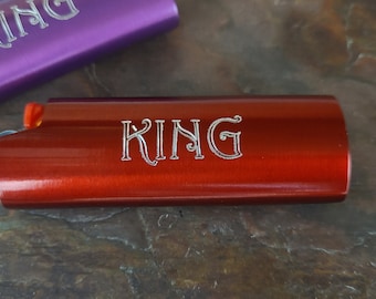 KING Lighter Case w/New BIC Lighter *9 colors to choose from