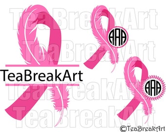 Download Breast Cancer Awareness feather bird flying Cutting Files ...