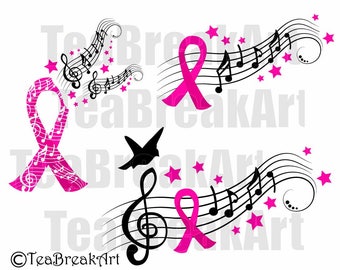 Download Breast Cancer Awareness feather bird flying Cutting Files ...