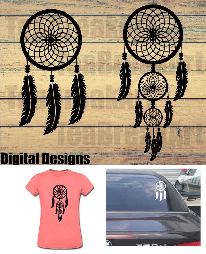Download Dream Catcher Monogram Cutting Files SVG PNG EPS Digital ...