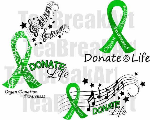 Organ Donation Awareness Cancer Cutting Files Svg Png Jpg Dxf Etsy