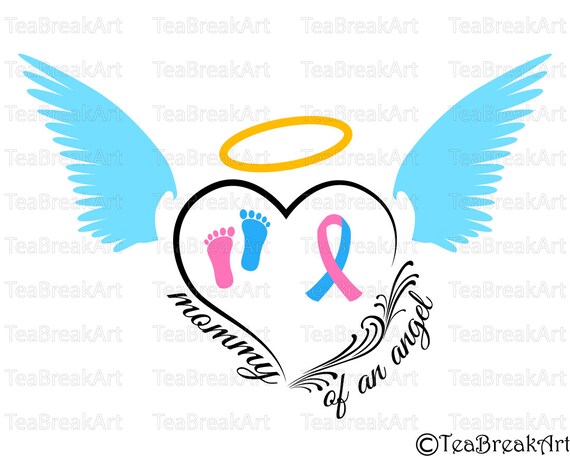 Download Pregnancy loss Ribbon Awareness text art poster Cutting ...