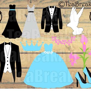 Bride and Groom Cutting Files SVG PNG EPS Instant Download - Etsy