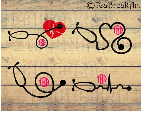 Stethoscope Shapes Cutting Files Svg Dxf Eps Jpg Png Digital Etsy
