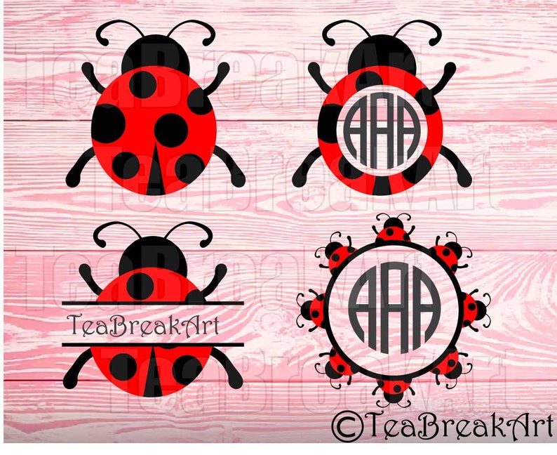 Download Ladybug Cutting Files SVG PNG dxf jpg ClipArt Instant Download | Etsy