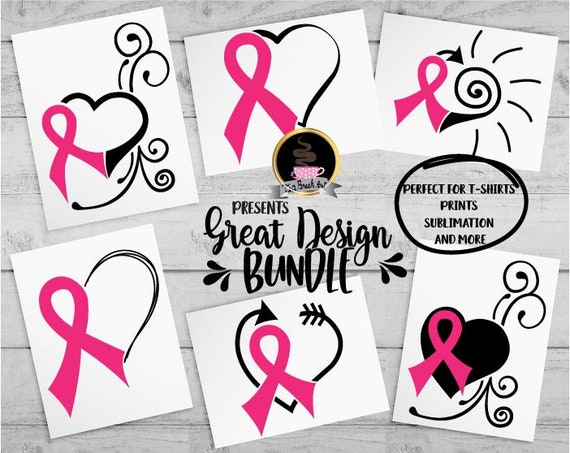 pics Breast Cancer Ribbon Heart etsy