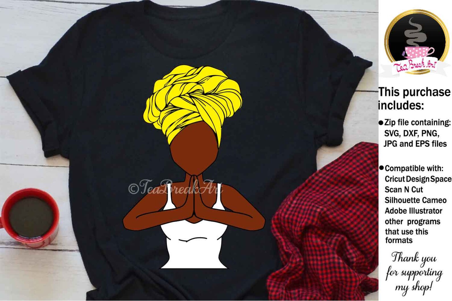 Download Black woman Praying Nubian Queen SvG African American Woman | Etsy