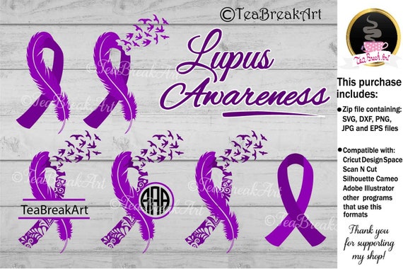 Download Lupus Awareness Cutting Files Svg Png Jpg Dxf Clipart Instant Etsy PSD Mockup Templates
