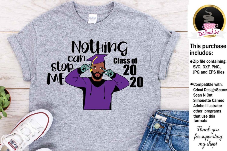 Download Nothing can Stop me SvG Graduation Day African American Boy | Etsy