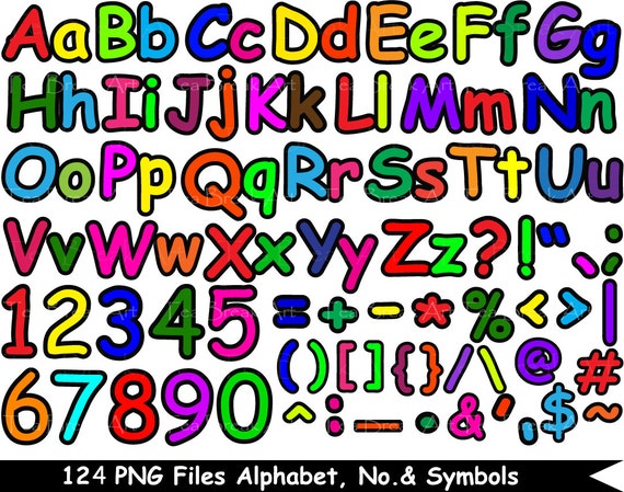 16 Sheets Colorful Alphabet Number Stickers UAE