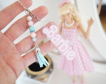 Porte-clés acrylique Barbie