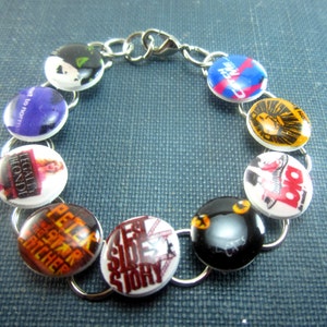 Broadway Charm Bracelet, Broadway Jewelry, Broadway Musicals, Off Broadway, Broadway Gift, Broadway Theme afbeelding 3