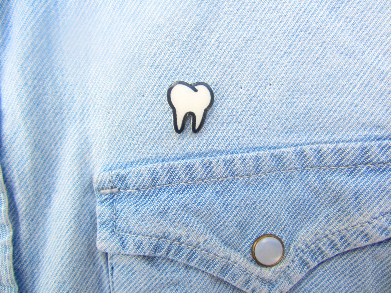 Tooth Lapel Pin Teeth Pin Tooth Accessories Dental Gift Etsy