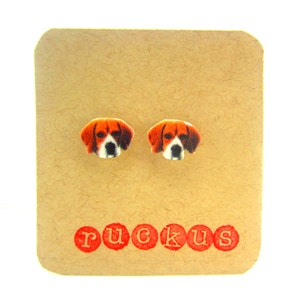 Beagle Stud Earrings, Beagle Jewelry, Dog Jewelry, Dog Earrings, Post Earrings, Beagle Gift, Dog Gift, Dog Breed, Dog Lover