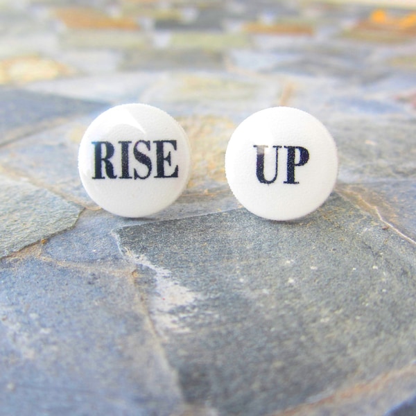 Rise Up Earrings, Stud Earrings, Post Earrings, Alexander Hamilton Earrings,Alexander Hamilton Jewelry, Hamilton Musical, Broadway Musical