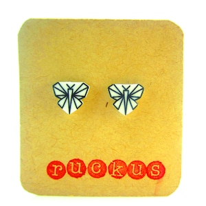 Origami Butterfly Stud Earrings, Origami Butterfly Jewelry, Paper Butterfly, Origami Gift, Funny Gifts for Women, Gag Gift Idea
