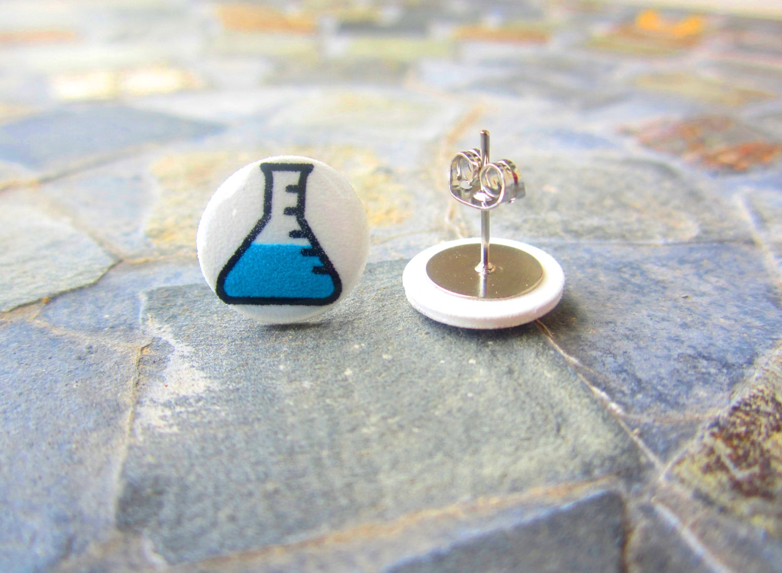 Science Earrings Chemistry Earrings Beaker Earrings Geek Etsy