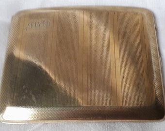 NCJ Ltd Cigarette Case-Monogrammed JWD-Classic Engine Turned Design.