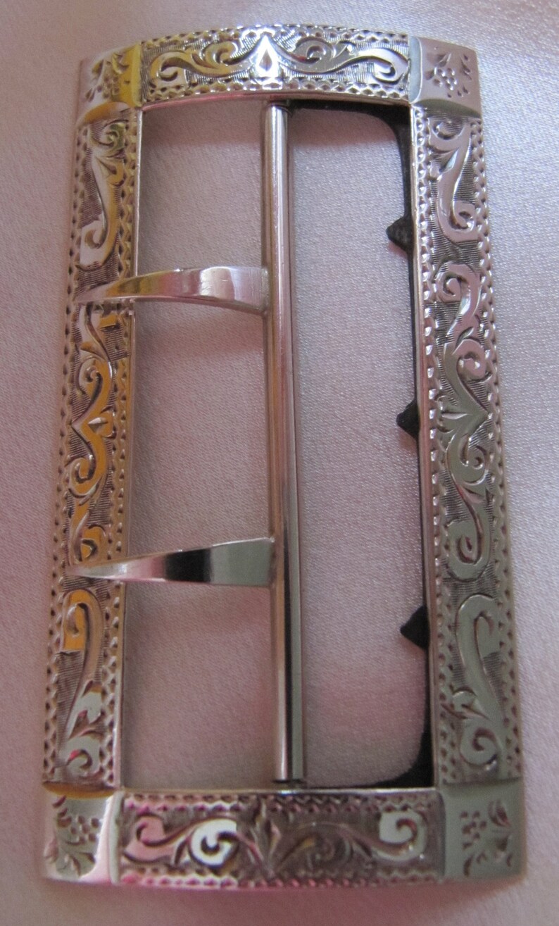1899 Birmingham Hallmarks Antique Buckle-Victorian English Silver Adie /& Lovekin Ltd REDUCED!