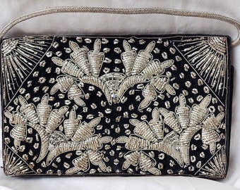 Beautiful Handbag Zardozi Indian Bullion Ware.