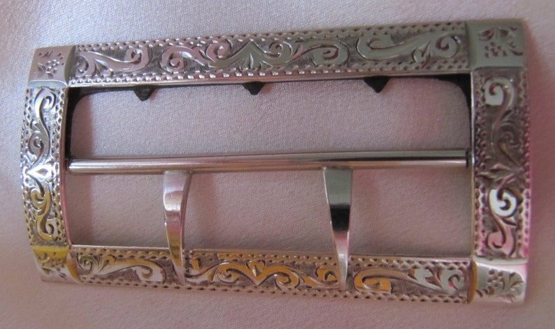 1899 Birmingham Hallmarks Antique Buckle-Victorian English Silver Adie /& Lovekin Ltd REDUCED!