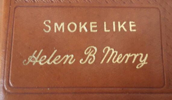 1940's Cigarette Case-Humorous Novelty Leather.