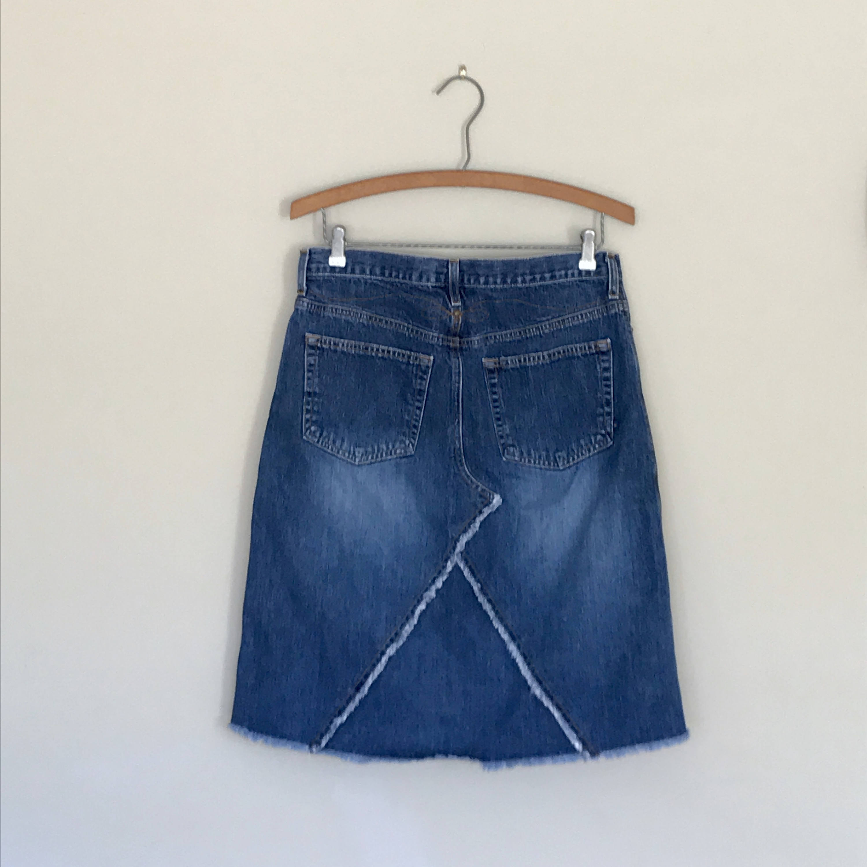 スカート COURREGES COTTON DENIM SKIRT Courrèges Suspenders Denim midi-skirt | Blue | FARFETCH