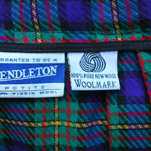 Vintage Pendleton Plaid Skirt, Woven Wool Tartan, High Waist - Etsy