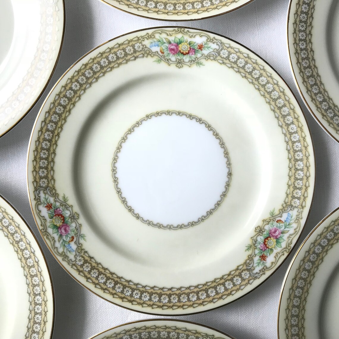 1930s Noritake China Rodista Pattern 590 Sugar Bowl Lid Etsy