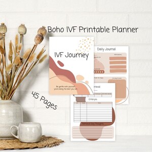 Boho IVF Planner | Digital IVF Planner | Printable Infertility Journal/Planner | IVF | ivf gifts | ivf printable planner