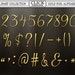 GOLD FOIL ALPHABET Digital Clipart: Letters, Numbers, Symbols ...