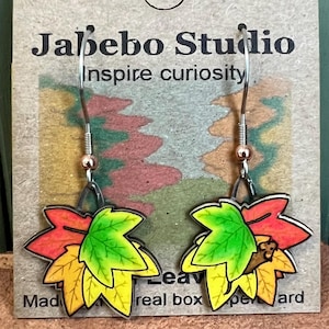 Folhas de Outono da Jabebo, Inspirando Curiosidade com papelão de caixa de cereal reutilizado