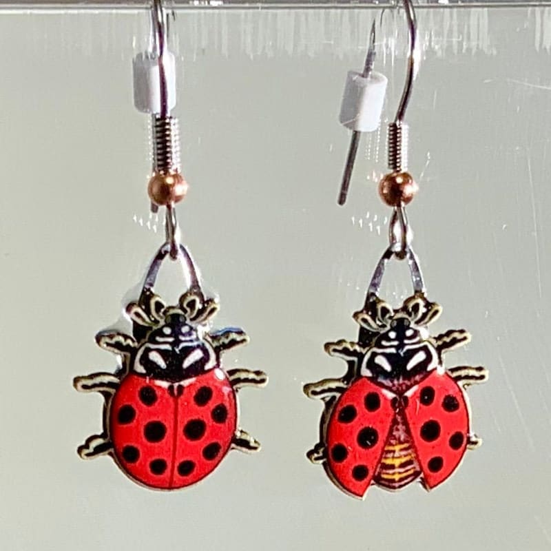 Ladybug Earrings Etsy
