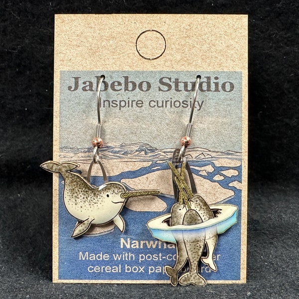 Narwhal Jabebo Inspiring curiosity with recycled cereal box paperboard