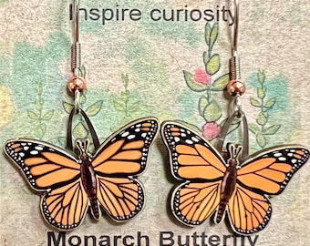 Matched Monarch Butterflies by Jabebo, Inspiring Curiosity with reused cereal box cardboard