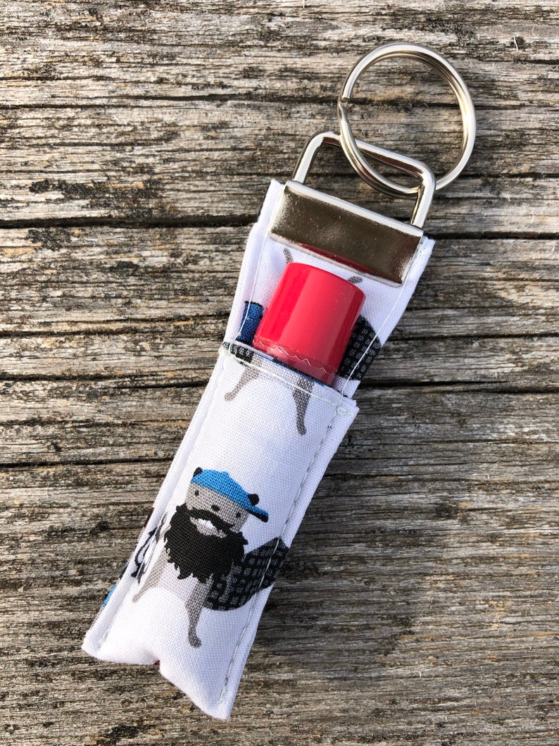 Lip balm Keychain Lip balm Keyfob Lip balm holder Backpack Etsy