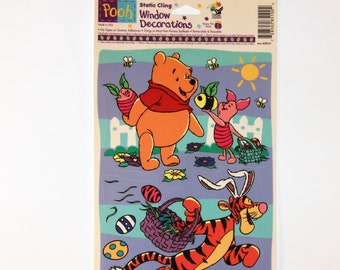 10 In Sheet ~Winnie the Pooh~ Christmas Window Clings. 1 X 6 In One