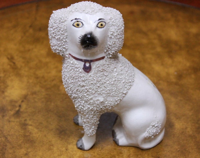 Two Vintage Staffordshire Poodle Figurines. England Etsy