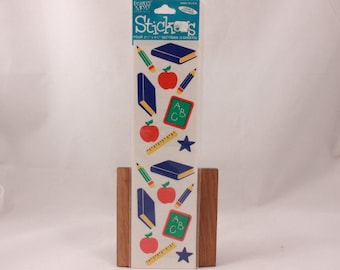 Vintage Frances Meyer Stickers. Four 2 1/2 x 4 1/2 Sections. School. Sealed
