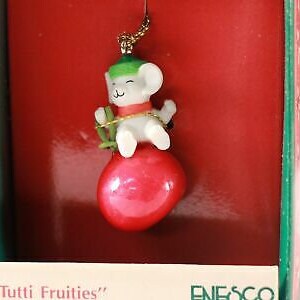 1989 Enesco Classic Pewter Santa’s Small Wonders Miniature Ornament in Box 