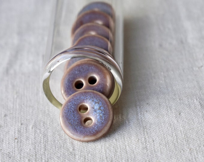 Ceramic Button Insert Ceramic Button in Lavender, 16mm Button, Ceramic Button, Button, Sew on ...