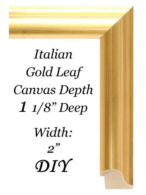 Custom Cut DIY 1 18 Wide Grecian Gold Canvas Depth Picture Frame Moulding