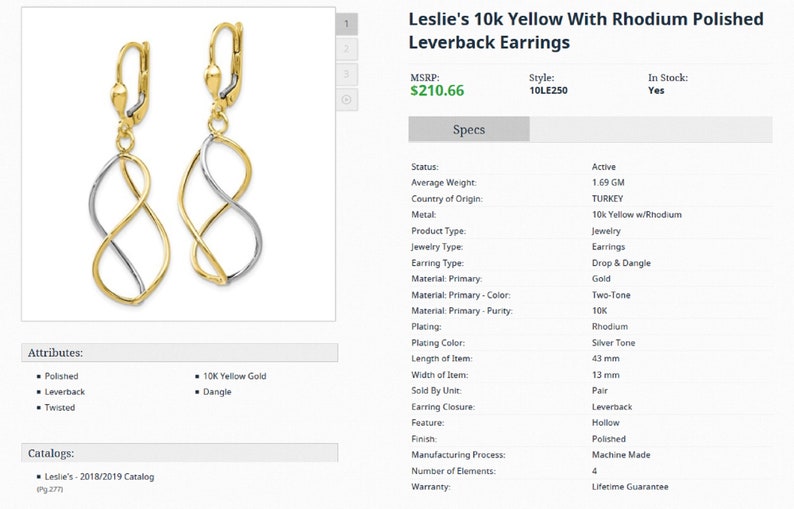 Perfect Jewelry Gift Leslies 14k with Rhodium-plated D//C Twisted Hoop Earrings
