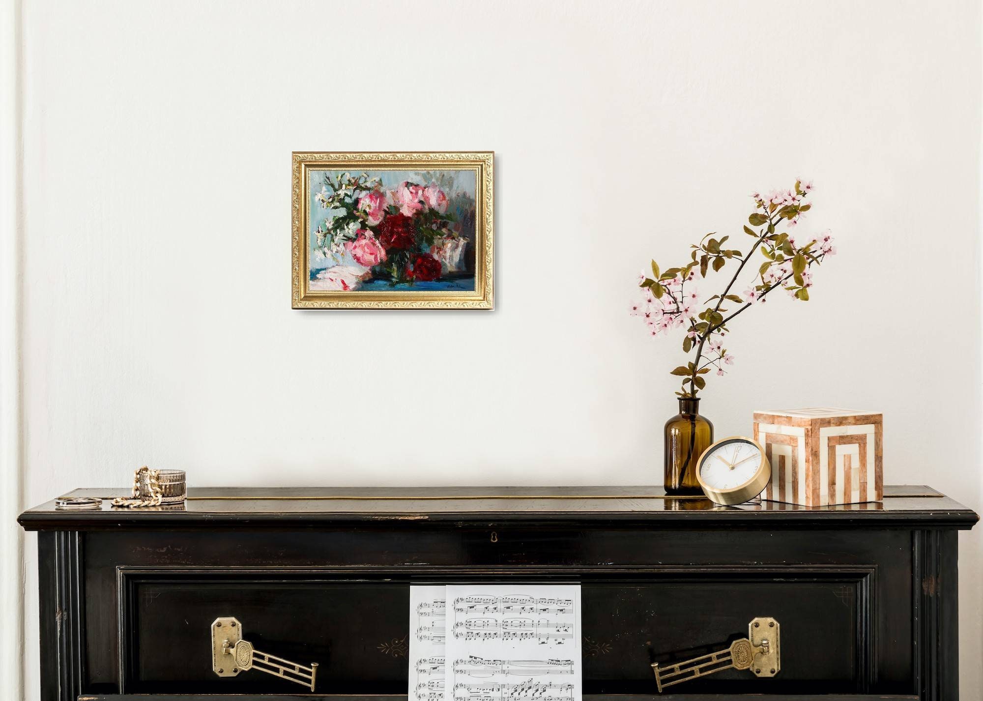 Still Life With Garden Roses Jasmine and Japanese Porcelain - Etsy