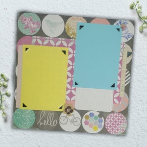 Wild and Free- 12X12 Scrapbook Page, Girl Premade Scrapbook Page, Fun Scrapbook Page, 12X12 Scrapbook Layout, Scrapbook Premade Page