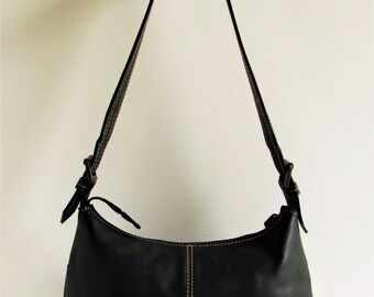 MULBERRY Vintage Black Leather Front Pockets Small Hobo MULBERRY Vintage Black Leather Front Pockets Small Hobo