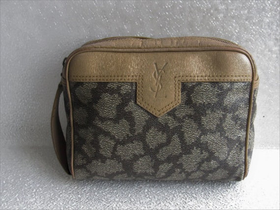 Yves Saint Laurent Vintage Monogram Giraffe Print… - image 1