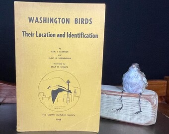 Vintage 1968 Washington Birds - Their Location and Identification | Larrison & Sonnenberg, Seattle Audubon Society