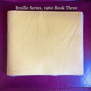 Vintage Braille Instruction Book – 1960 Series, Sealed Edition